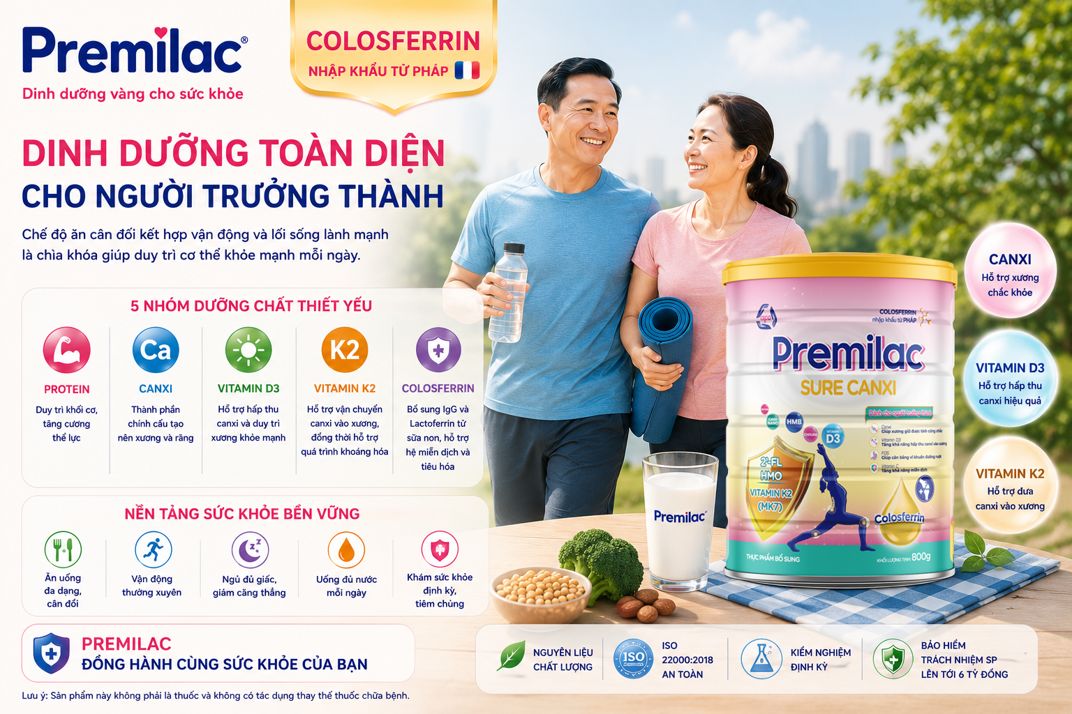Dinh dưỡng toàn diện cho người trưởng thành